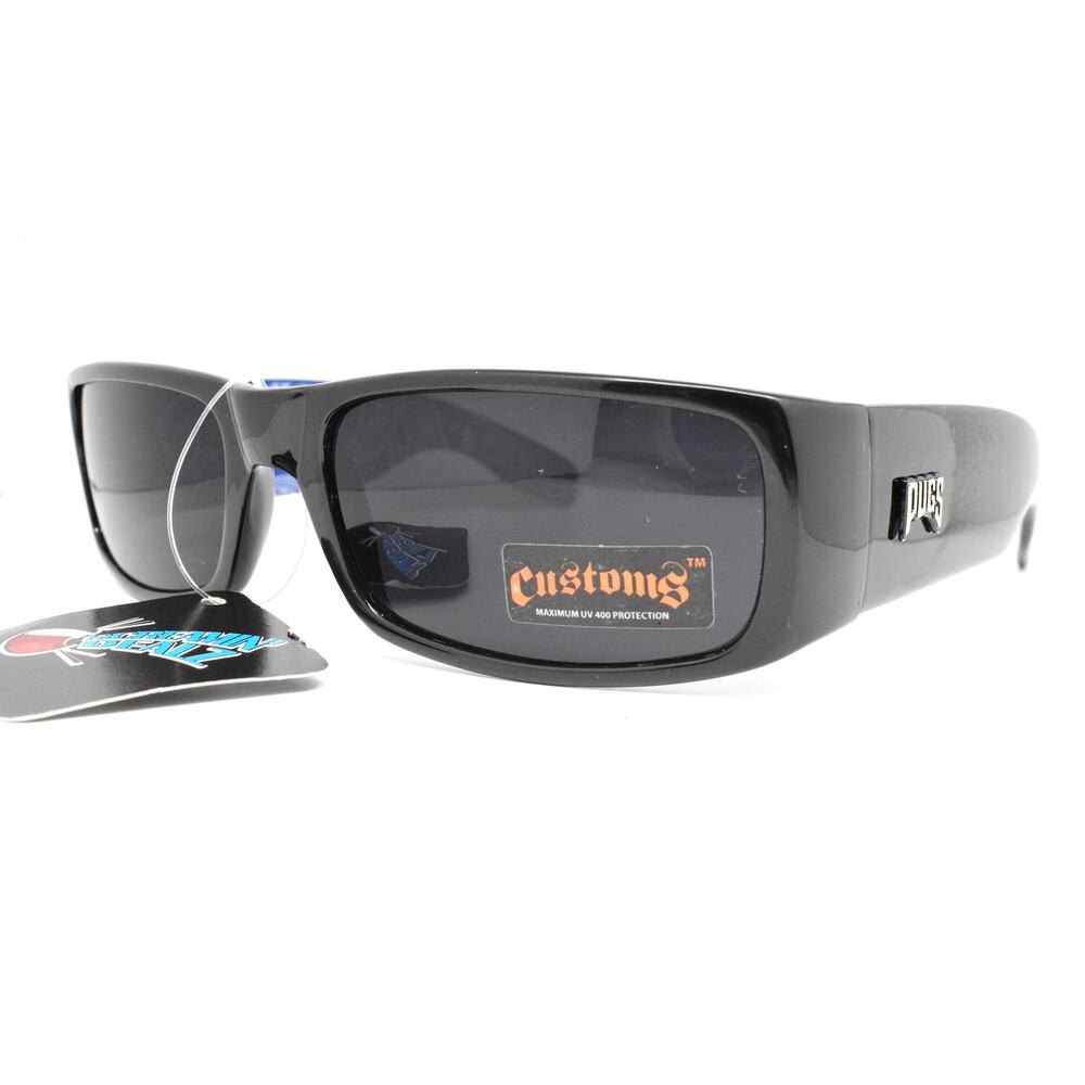 Pugs Customs Style 909 Black Wrap Sunglasses - NEW CONDITION - READ DESCRIPTION